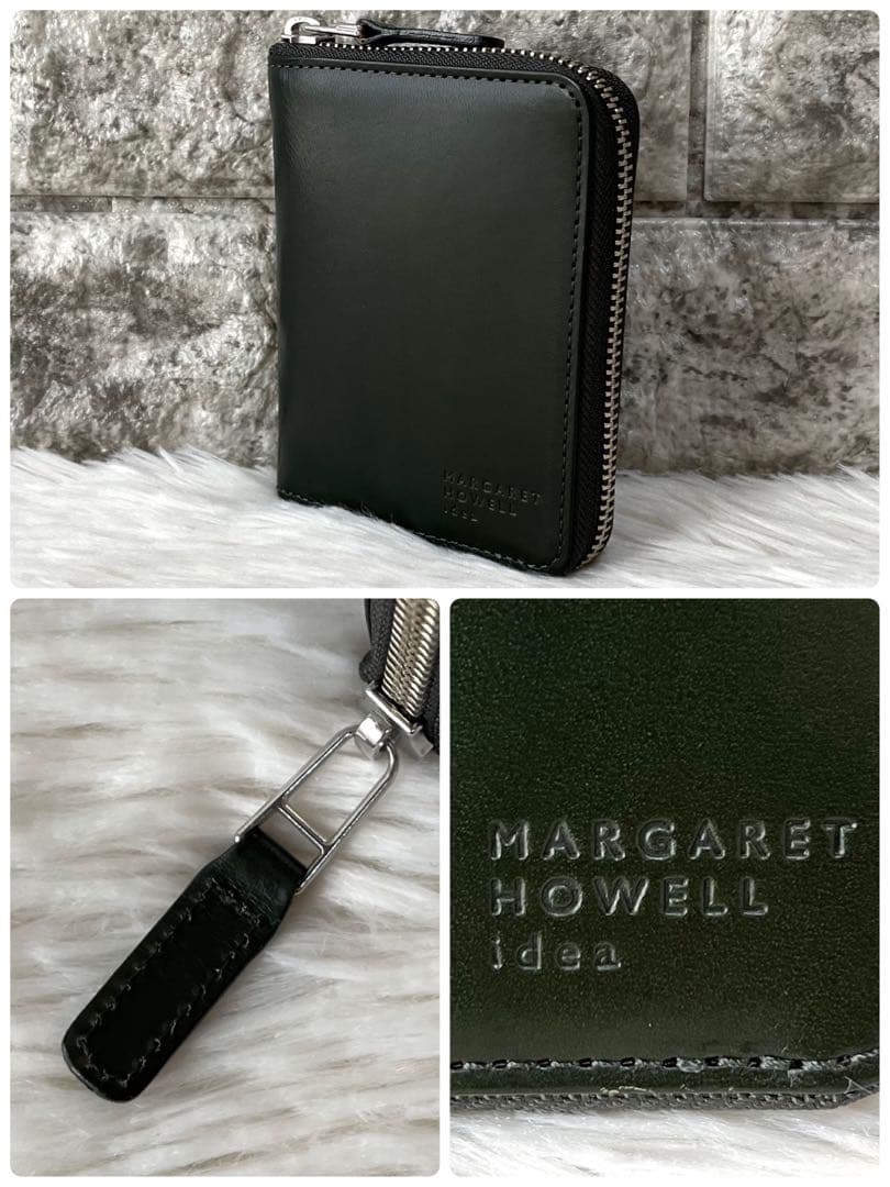 【新品未使用】マーガレットハウエルアイデア　ベジタンレザー　二つ折り財布