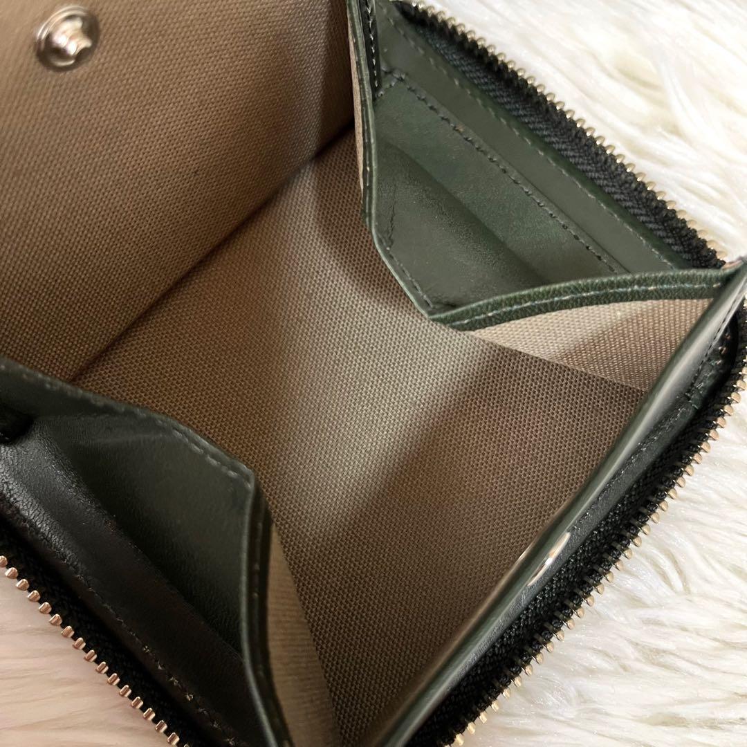 【新品未使用】マーガレットハウエルアイデア　ベジタンレザー　二つ折り財布