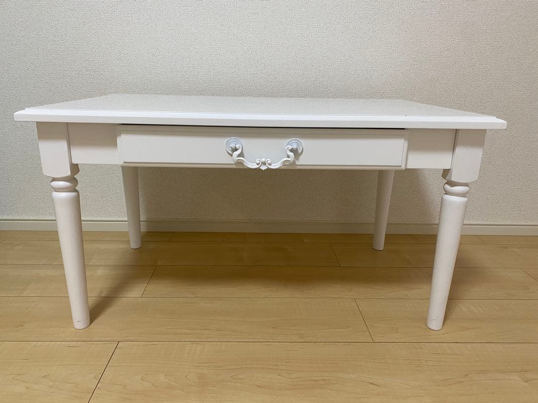 フレンチアンティーク調ホワイトシャビー　センターテーブル