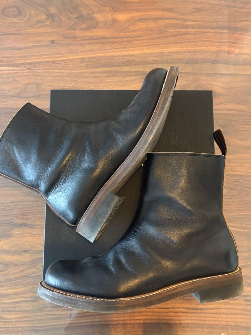 靴 ROLLING DUB TRIO CASPER BLACK HORSEHIDE