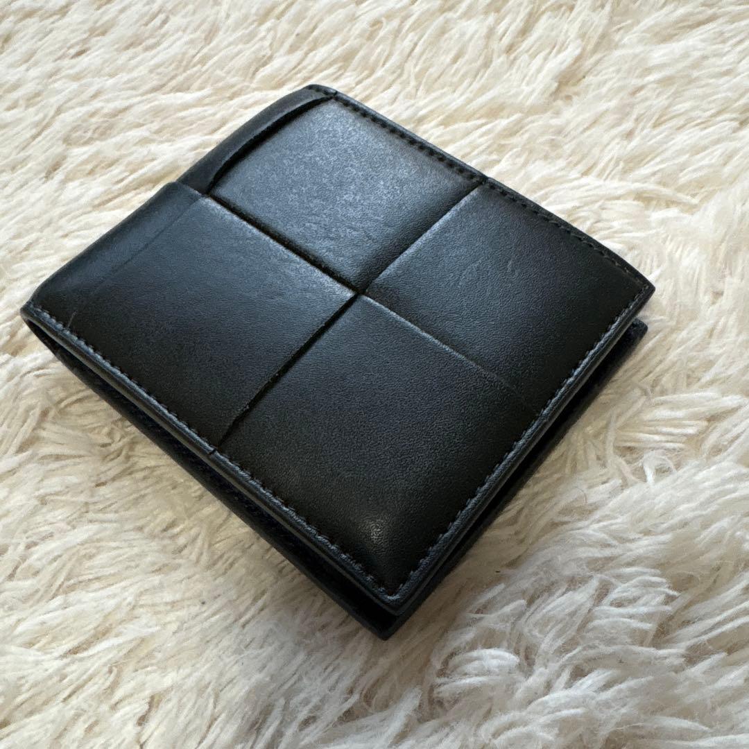 ボッテガヴィネタ　二つ折り財布 深緑　メンズ　美品