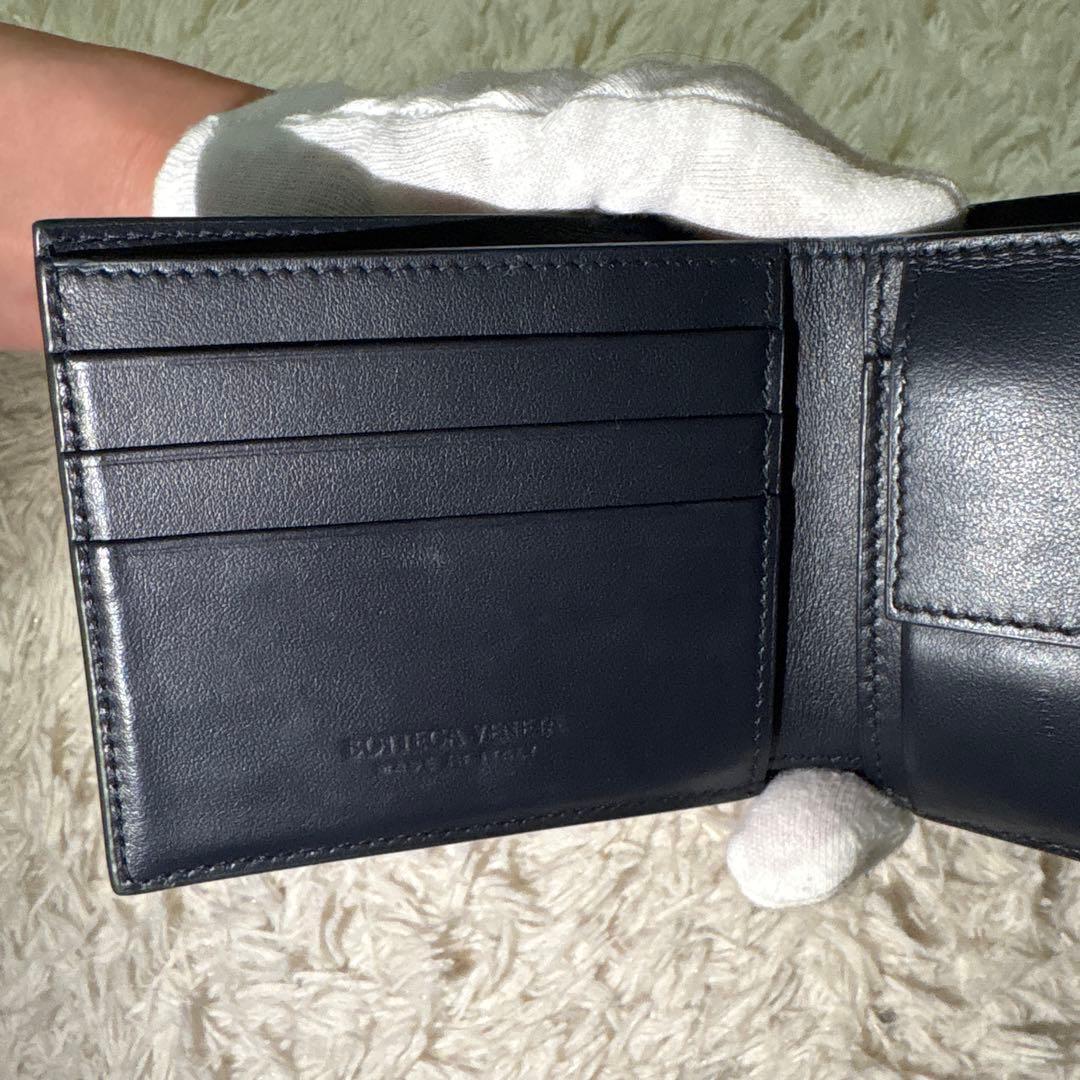 ボッテガヴィネタ　二つ折り財布 深緑　メンズ　美品