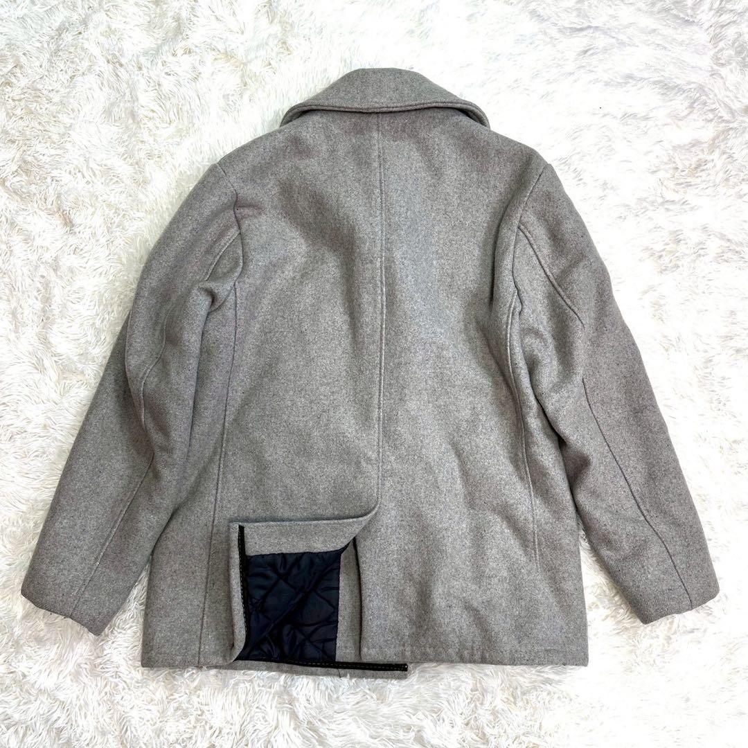 希少42サイズ ショット 740N ピーコート USA製 グレー XL相当