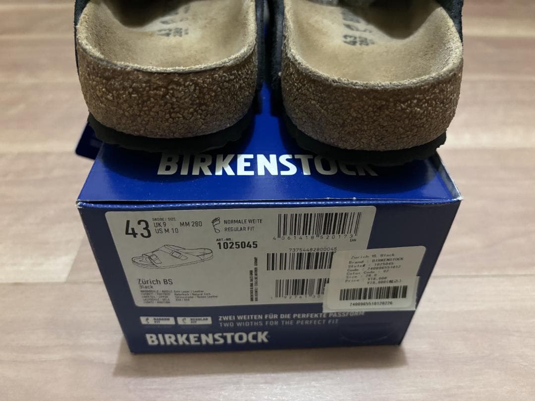 送込 BIRKENSTOCK ビルケンシュトック Zrich チューリッヒ 43