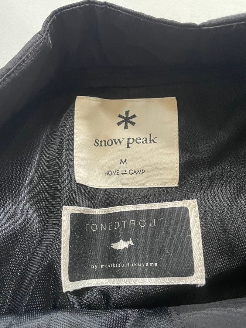 トーンドトラウト TONEDTROUT スノーピーク カーゴショーツ 黒 M
