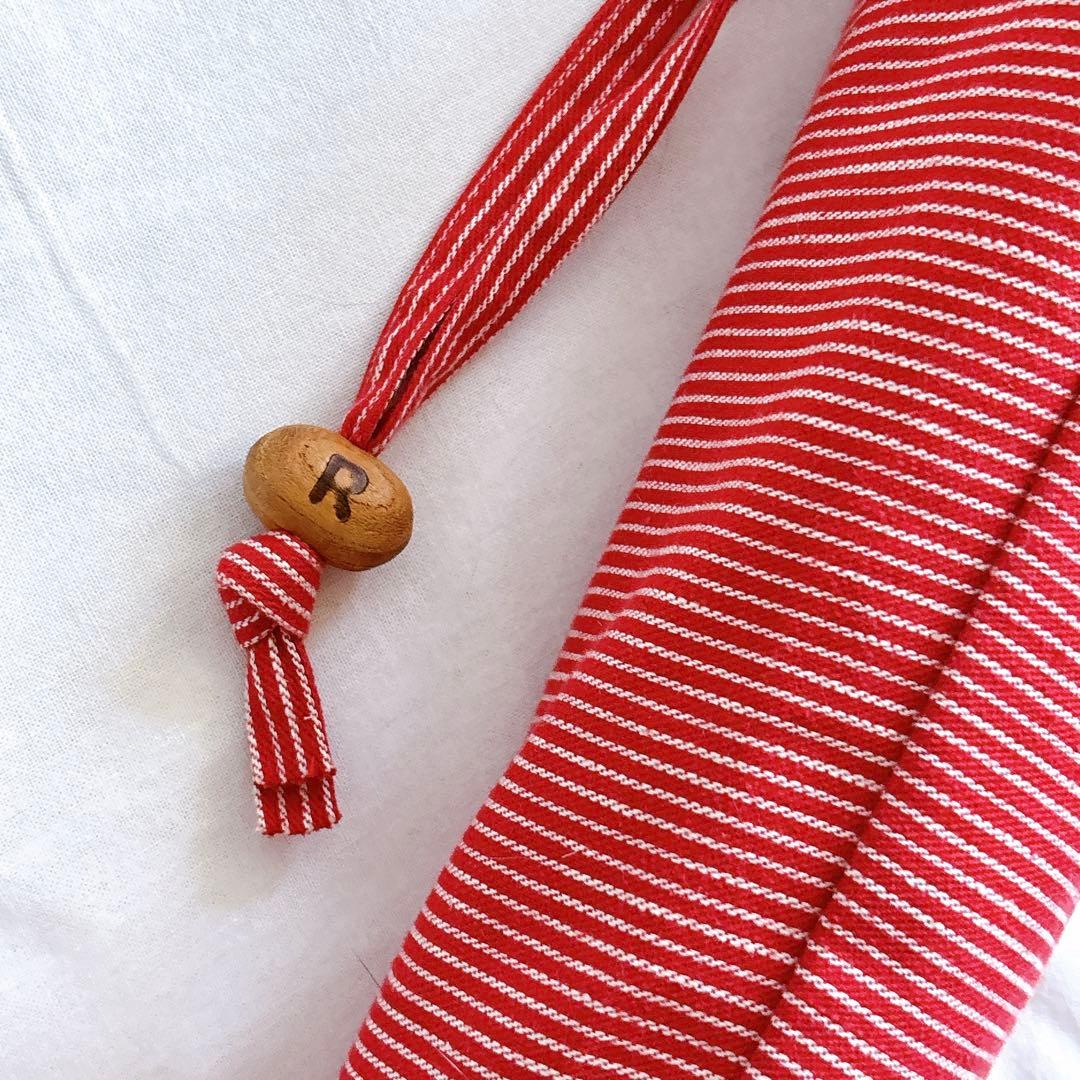 45R 45rpm 日傘 ケース付き ヒッコリー　RED 赤　ストライプ　長傘