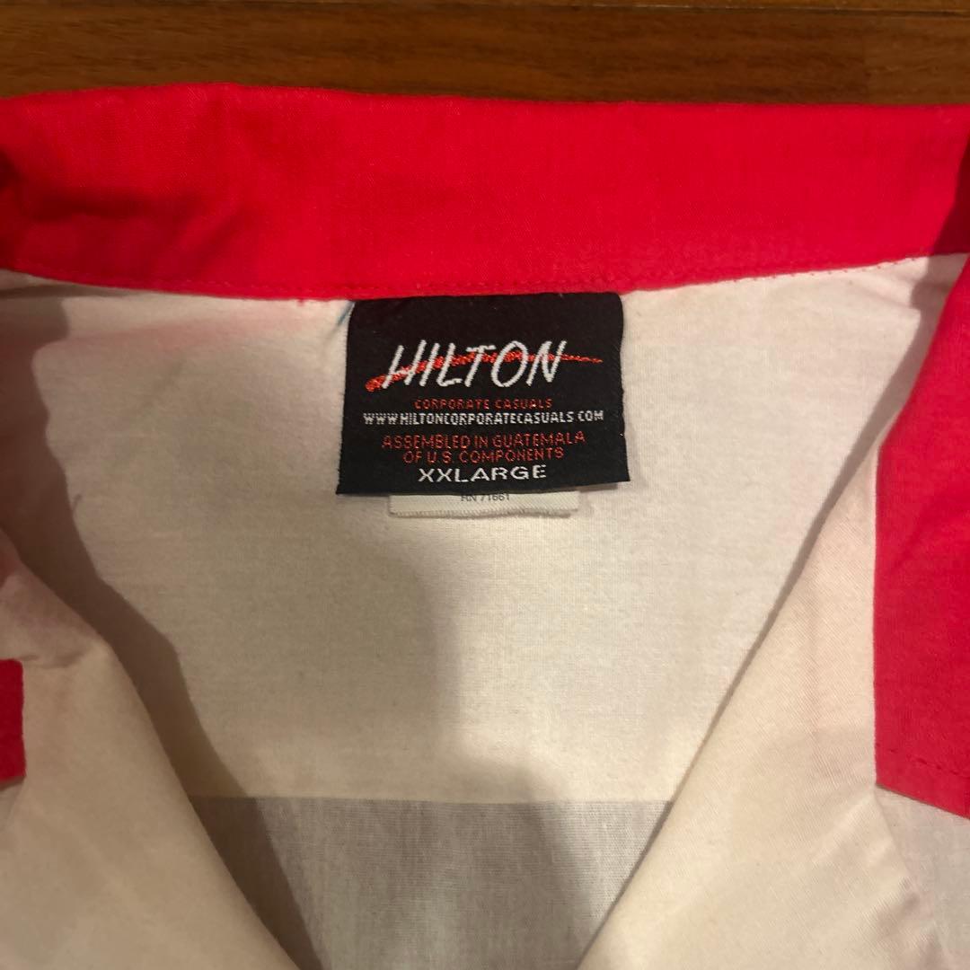 70s HILTON ヒルトン ボウリングシャツ ヴィンテージ 古着 USA製
