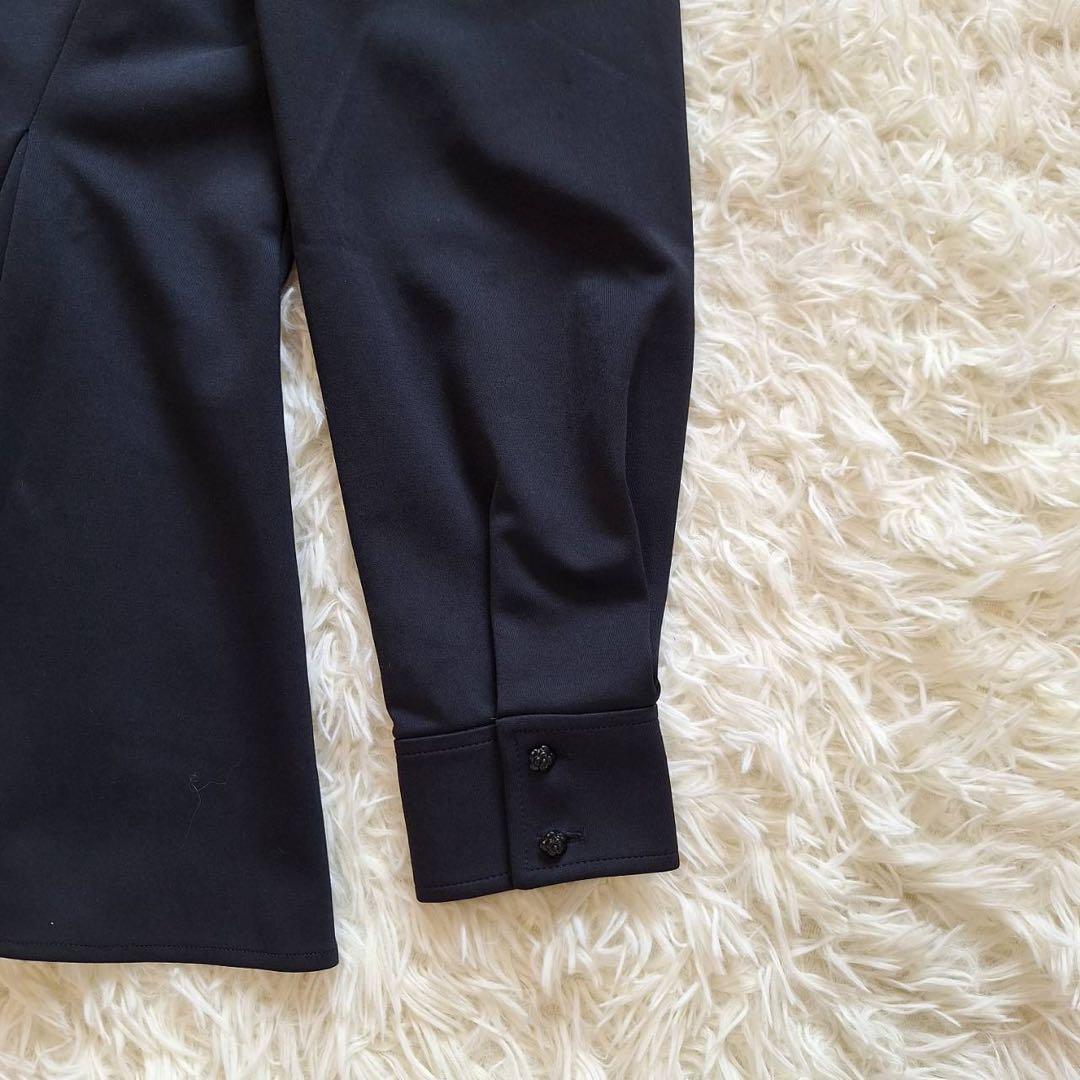 美品✨2025年 Rene ルネ 白襟ブラウス ペプラム チュニック ブラック