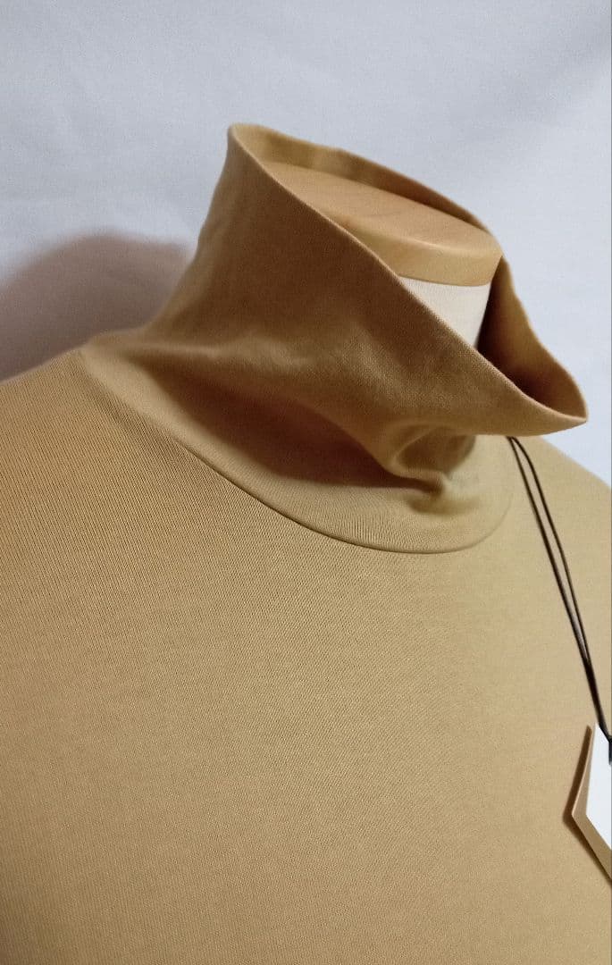 トップス AURALEE LUSTER PLAITING HI NECK L/S TEE