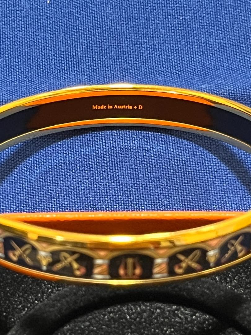 HERMES エルメス エマイユPM バングル 七宝焼き 楽器