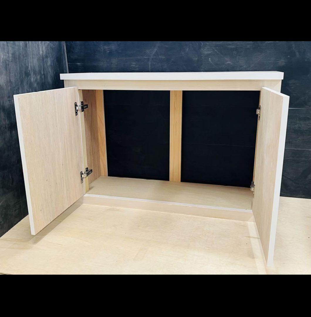 特注　水槽台　キャビネット　15cmキューブ4連用