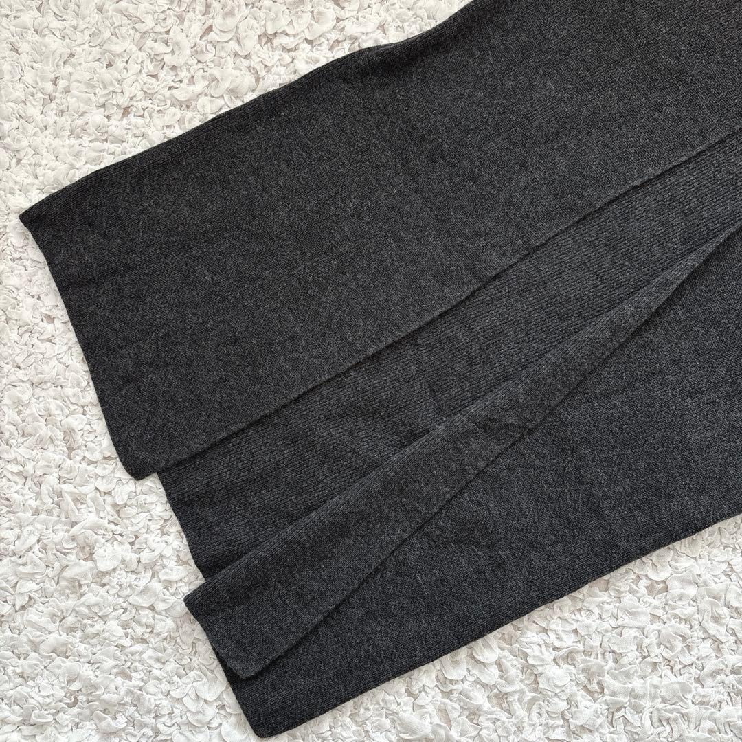 シロワン様　エヴァムエヴァ　ウール畦ロングベスト　wool 100%