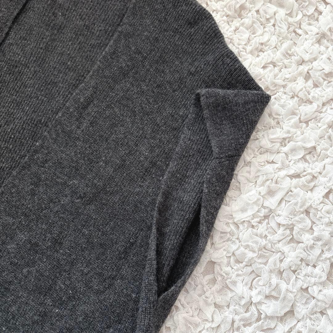 シロワン様　エヴァムエヴァ　ウール畦ロングベスト　wool 100%