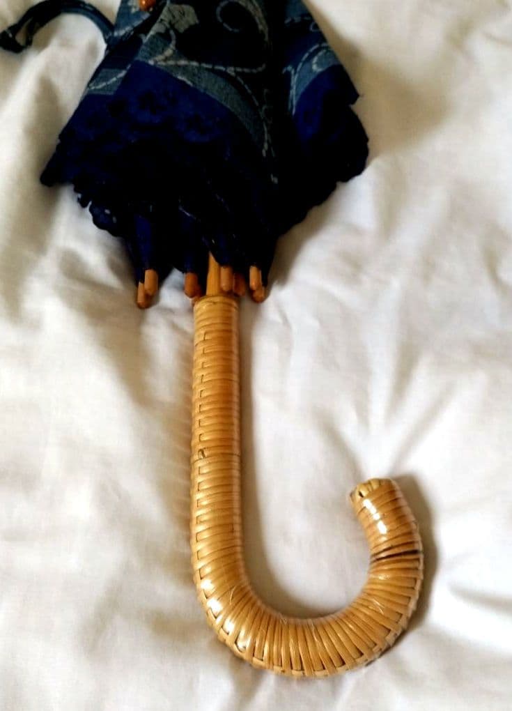 徳島藍染め　日傘