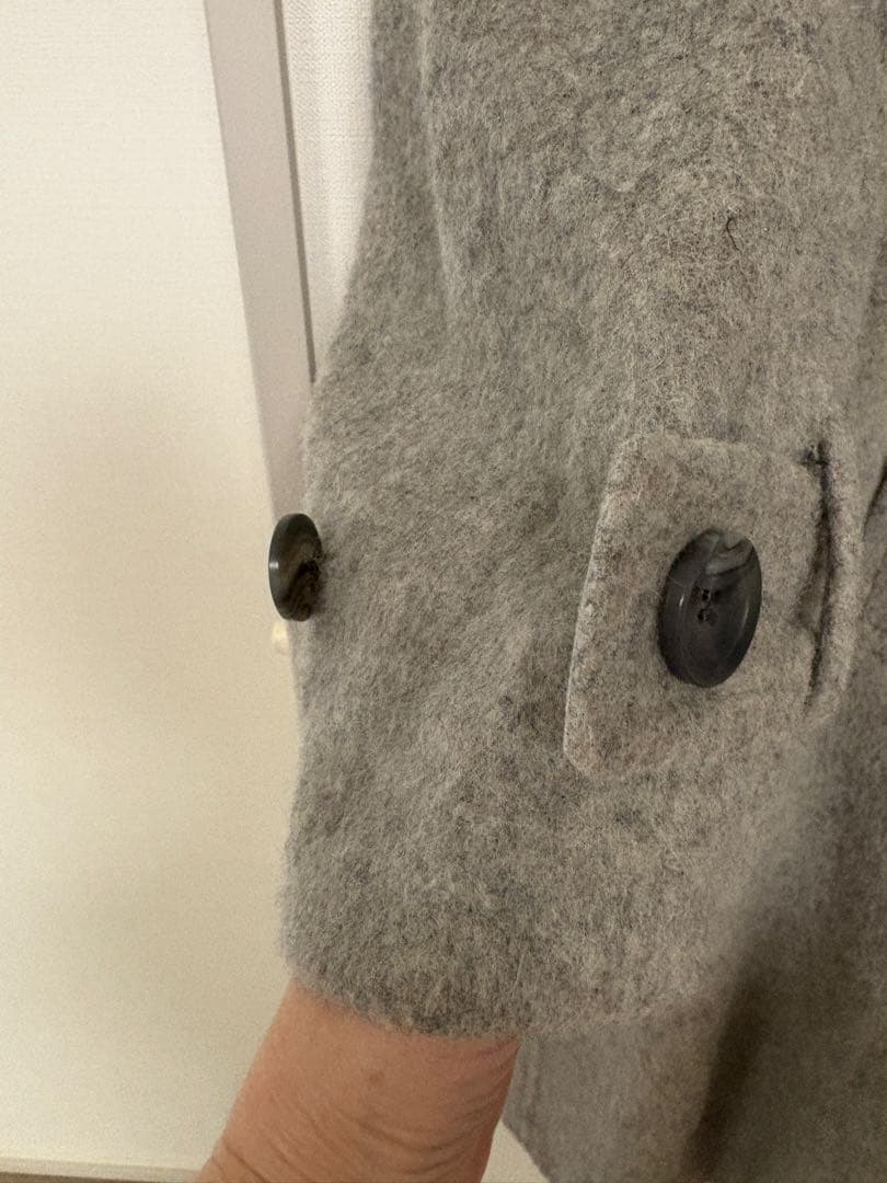 北欧暮らしの道具店 ウールロングコート ウォームグレー Sサイズ