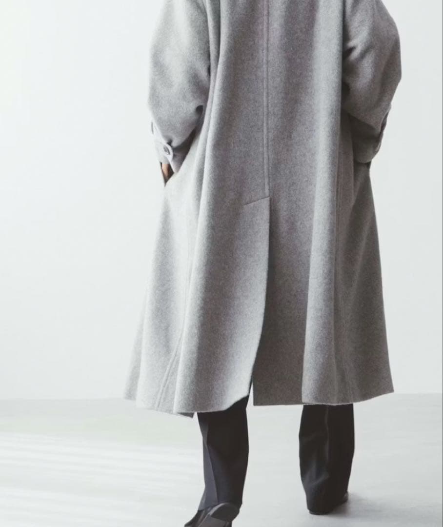 北欧暮らしの道具店 ウールロングコート ウォームグレー Sサイズ