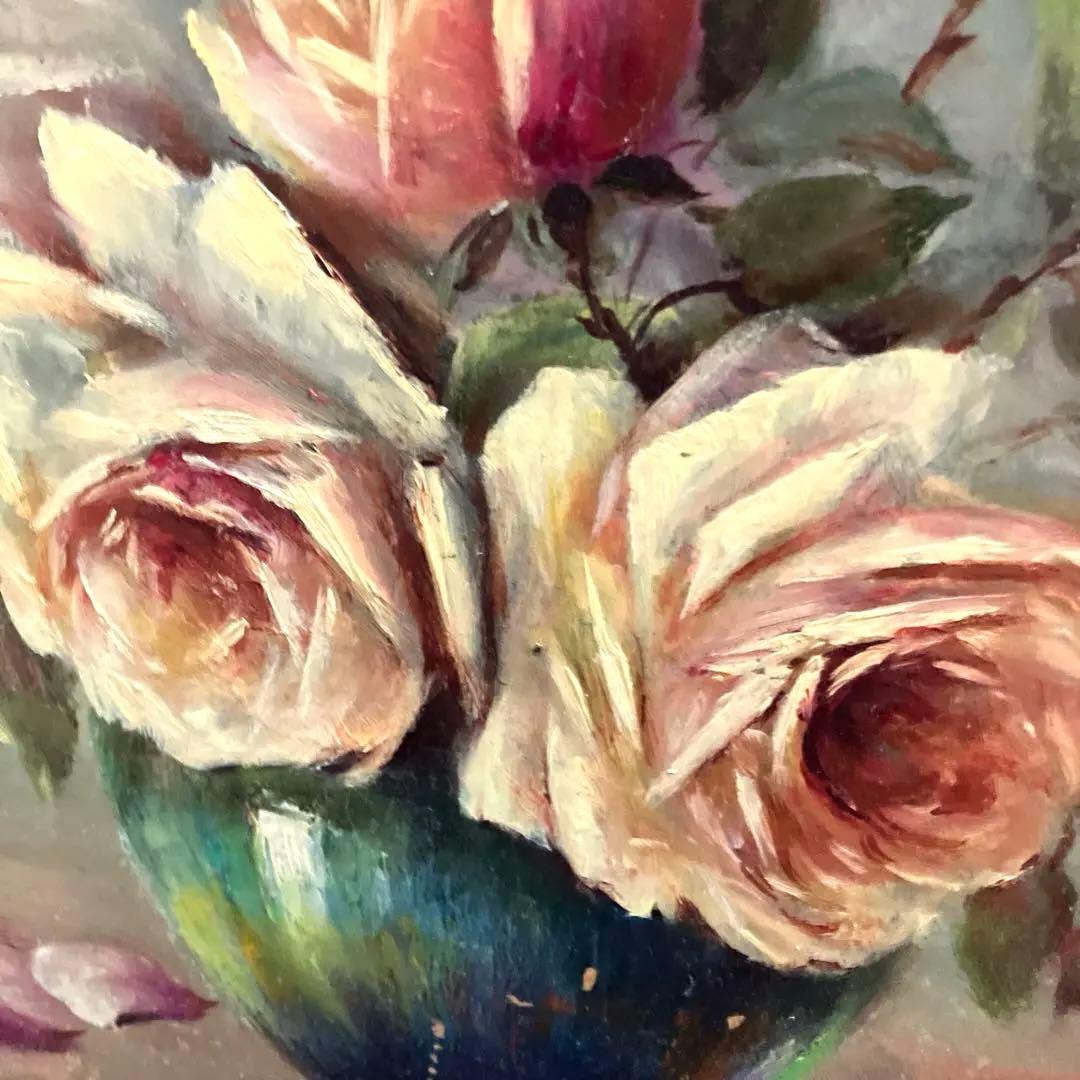 フランスアンティーク油絵 絵画 作家 画家 フレーム 額装