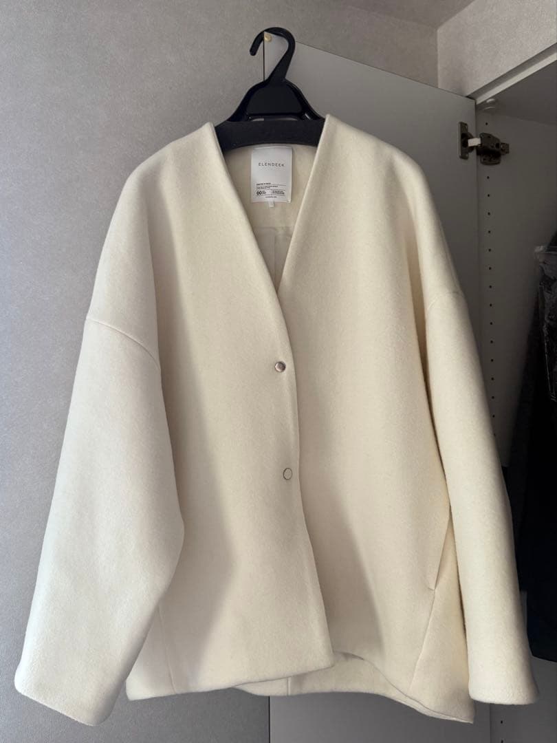 ELENDEEK 2025AW フォルムショートウールコート