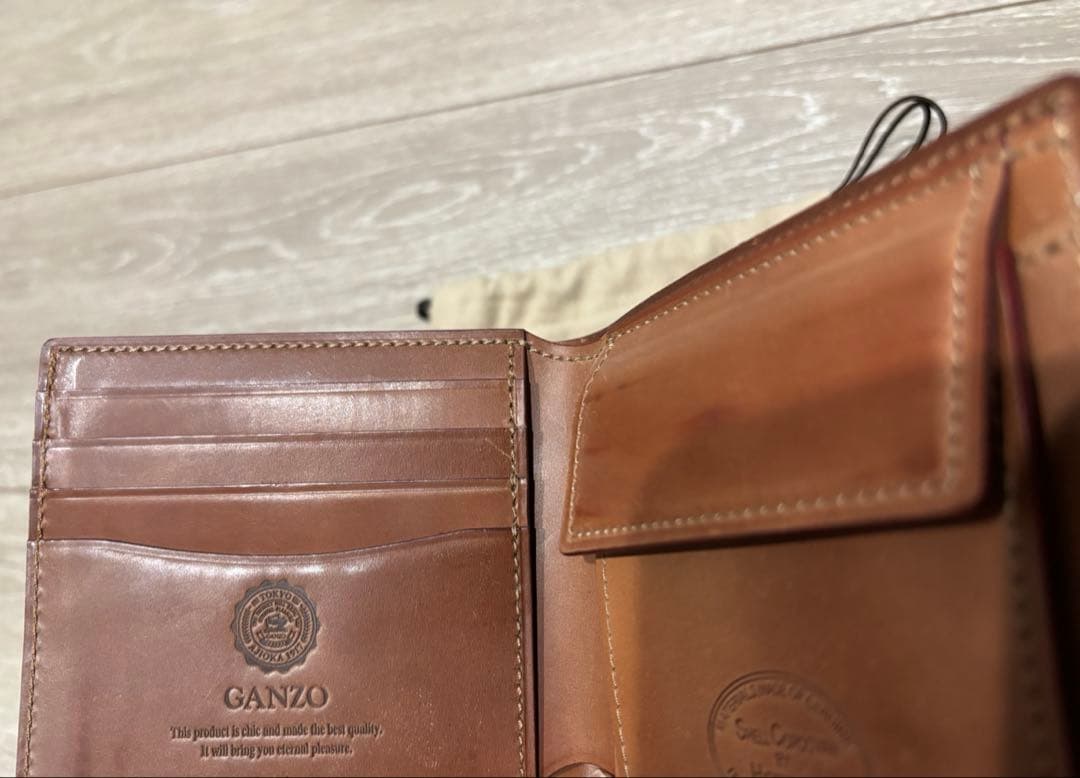 い*)様 SHELL CORDOVAN 2 小銭入れ付き二つ折り財布