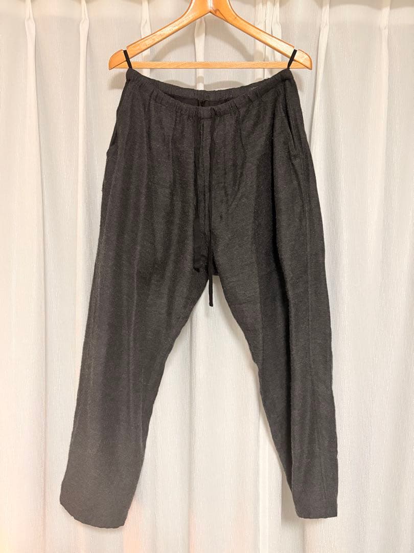 comoli23aw カシミヤシルクジャケットドローストリングパンツセットアップ