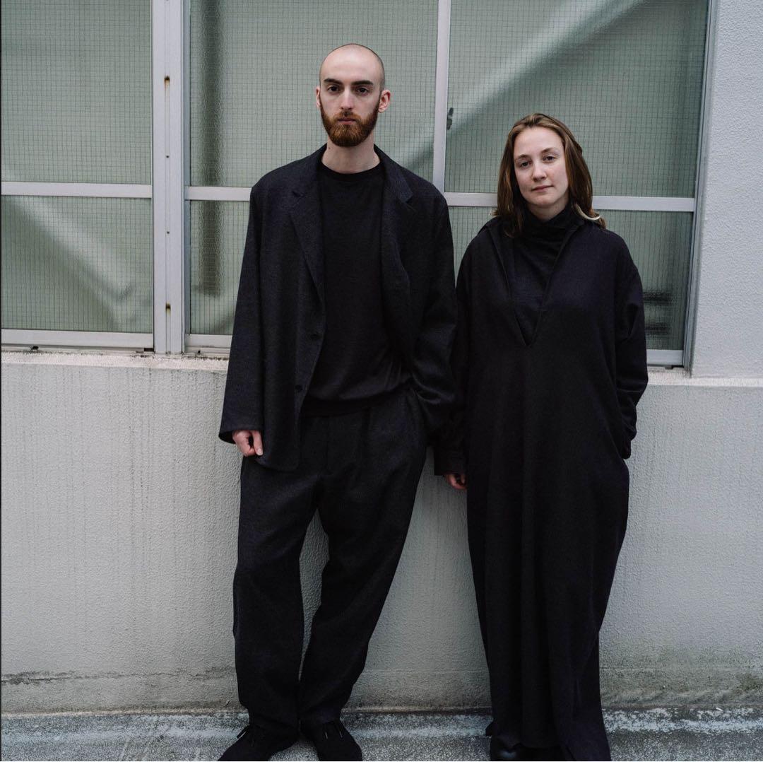 comoli23aw カシミヤシルクジャケットドローストリングパンツセットアップ