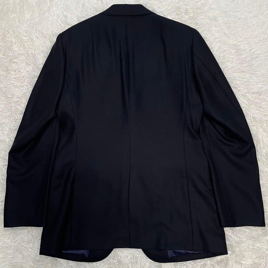 【美品】バーニーズニューヨーク テーラードジャケット ダークネイビー 銀ボタン