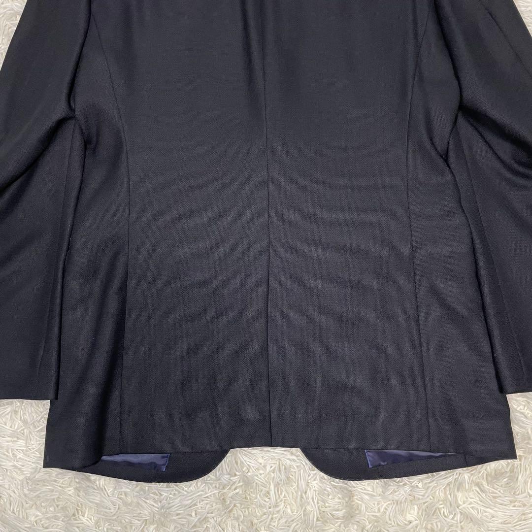 【美品】バーニーズニューヨーク テーラードジャケット ダークネイビー 銀ボタン