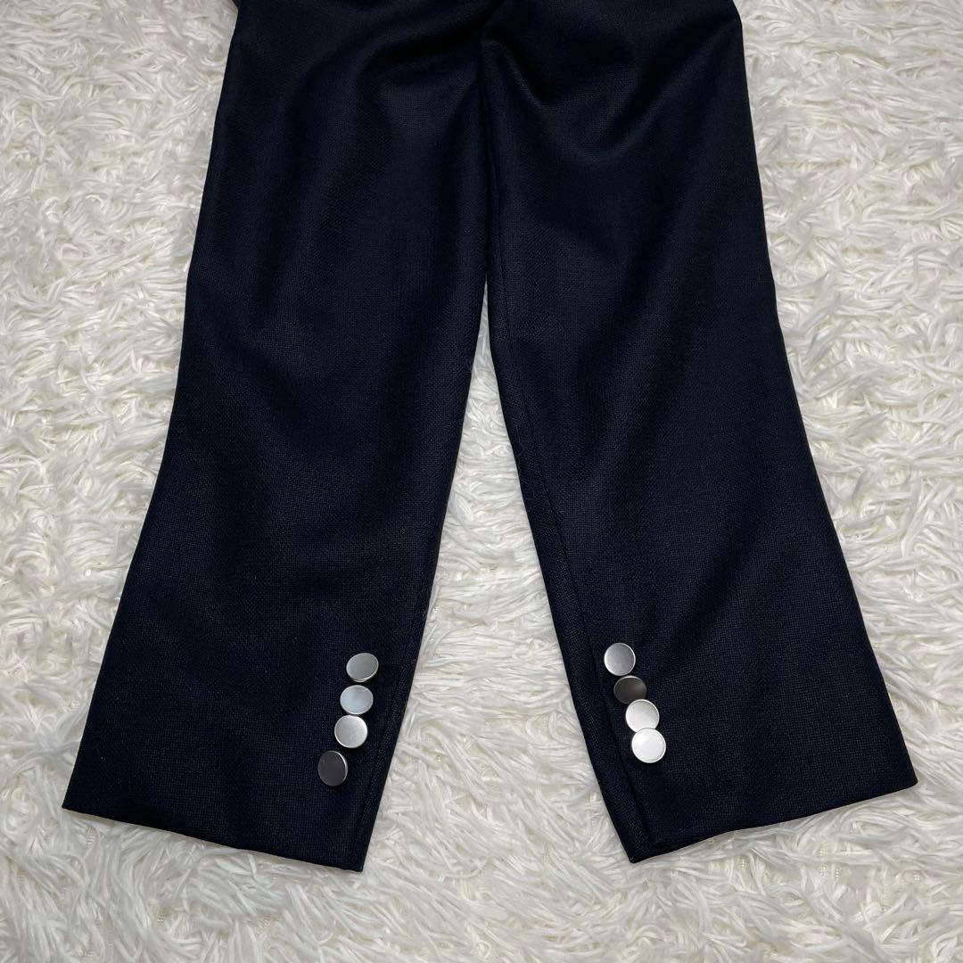 【美品】バーニーズニューヨーク テーラードジャケット ダークネイビー 銀ボタン