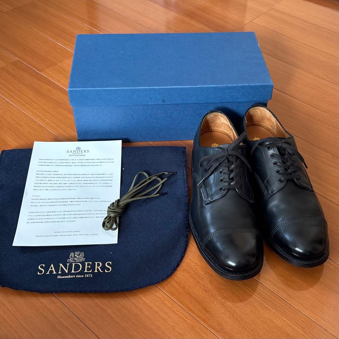 サンダース ミリタリーダービーシューズ UK7.5 1128BC