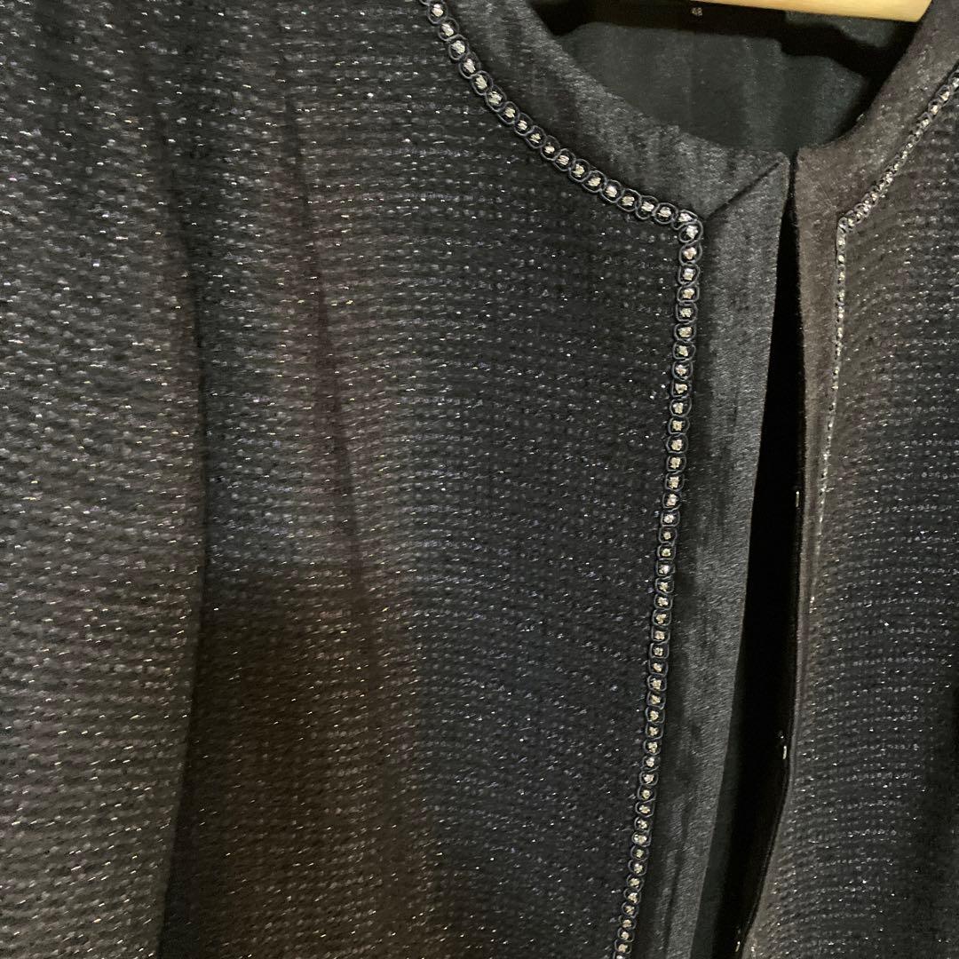 23区 ノーカラージャケット 黒　美品