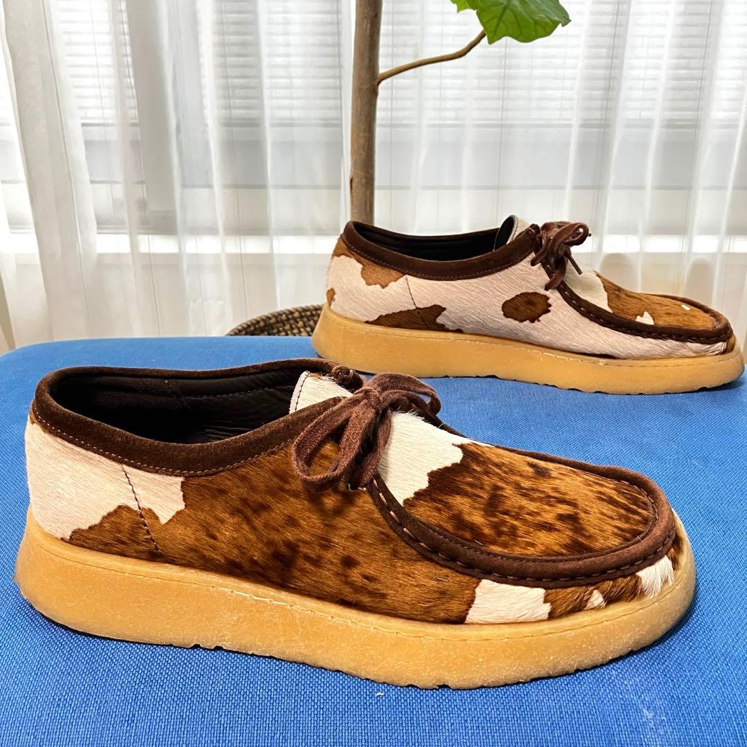 Clarks × ZARA クラークス ザラ ワラビー ハラコ素材 EU44