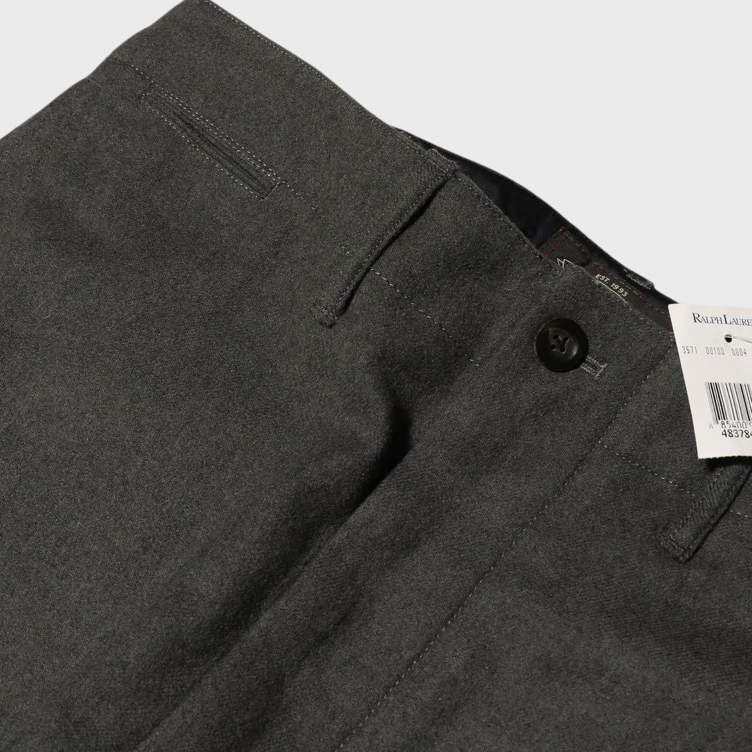 未使用★W32★RRL★ダブルアールエル★ウール トラウザー パンツ★グレー