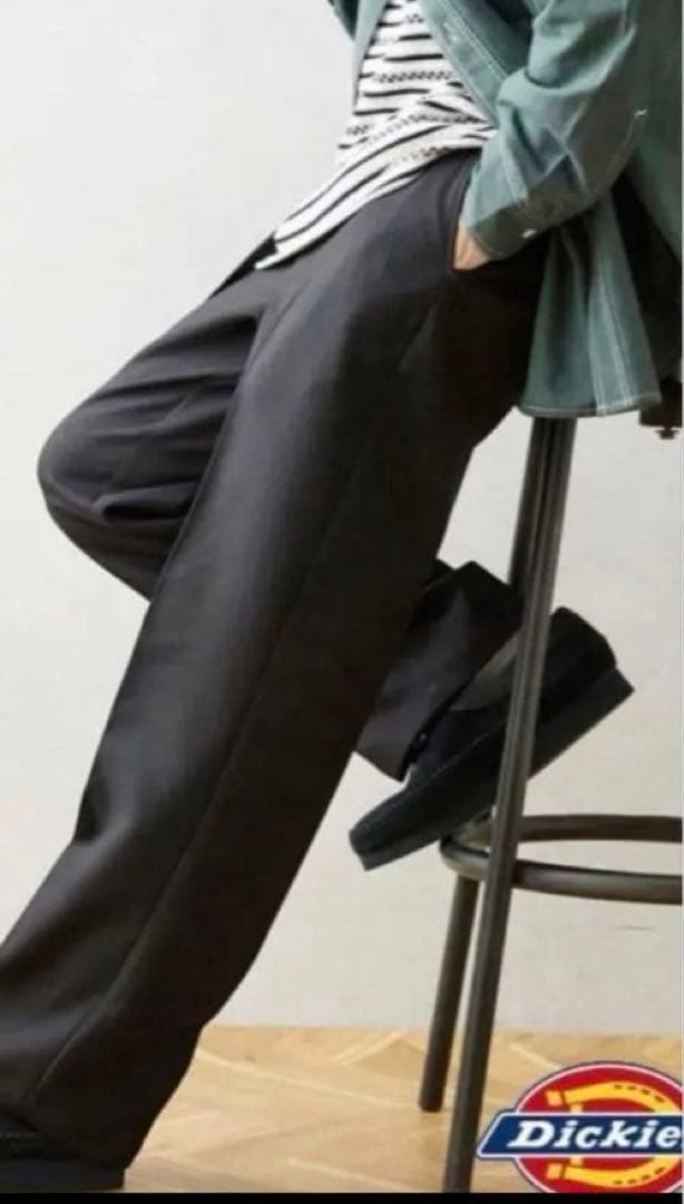 ディッキーズ　js relume別注 874 ワイドスラックス　ブラックＬサイズ