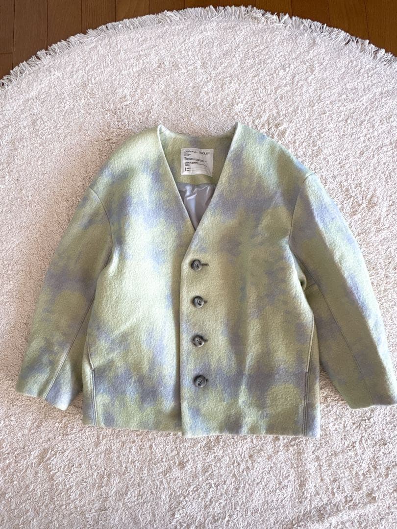 CHROMA SWASH 総柄ウールカーディガン スタニングルアー ジャケット