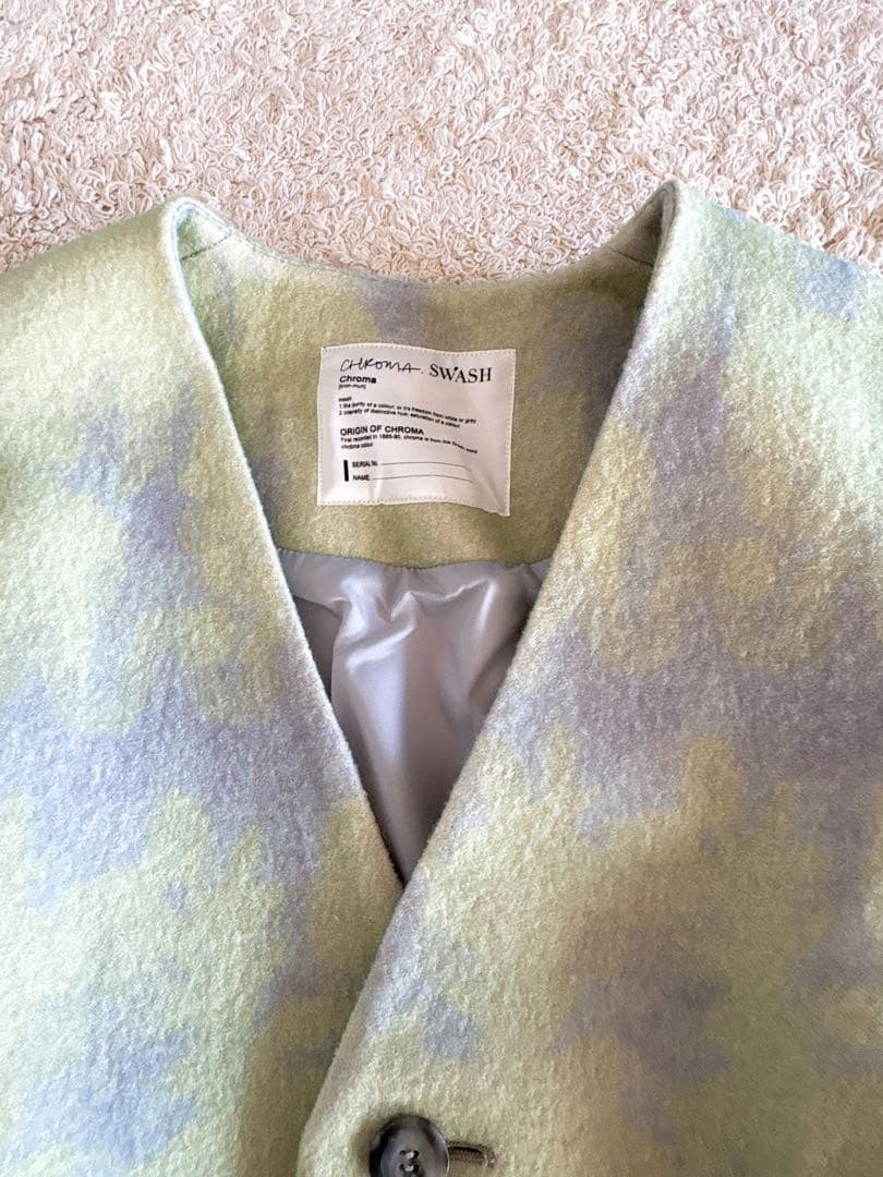 CHROMA SWASH 総柄ウールカーディガン スタニングルアー ジャケット