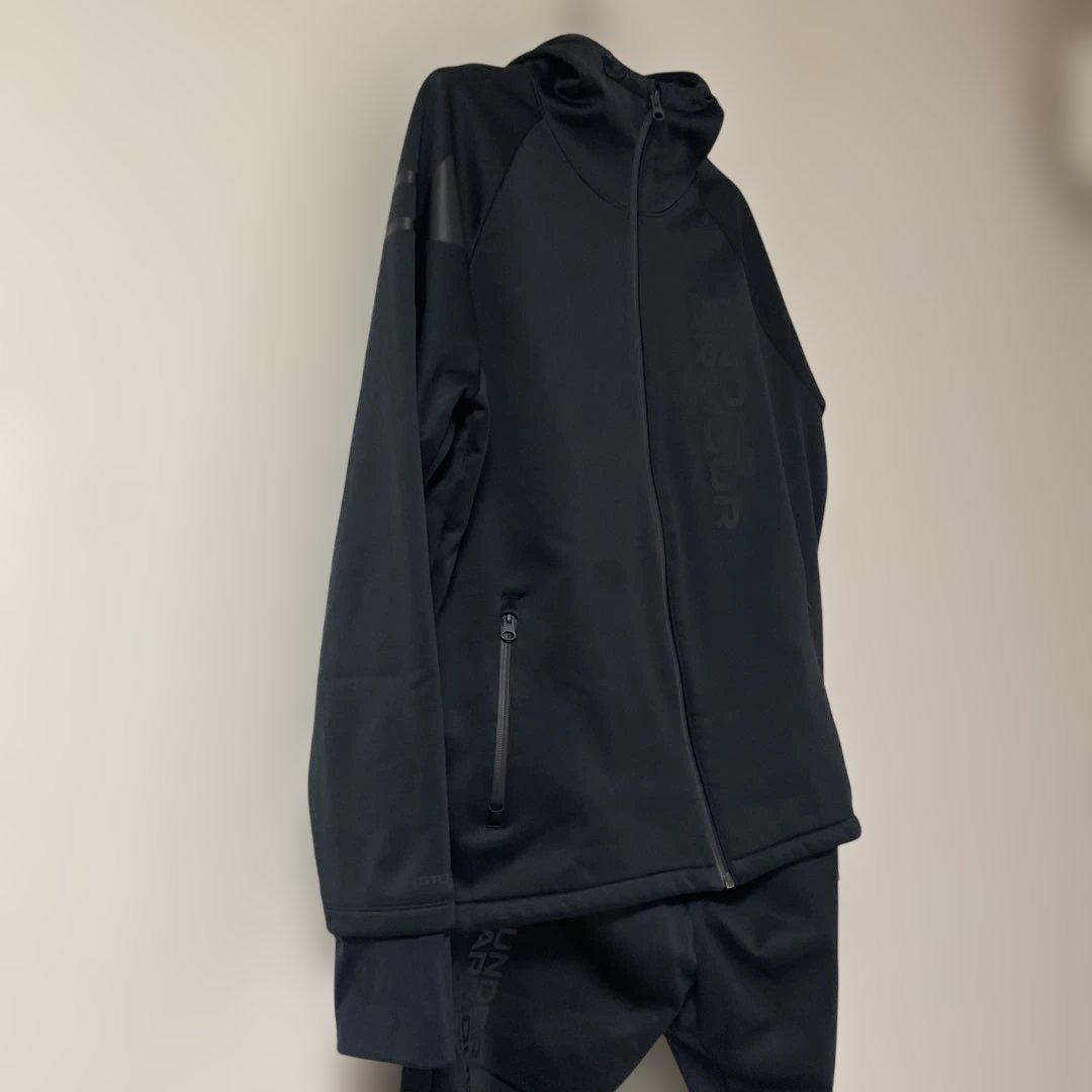 アンダーアーマー ウィンターニット　上下セット ブラック　ジャージ