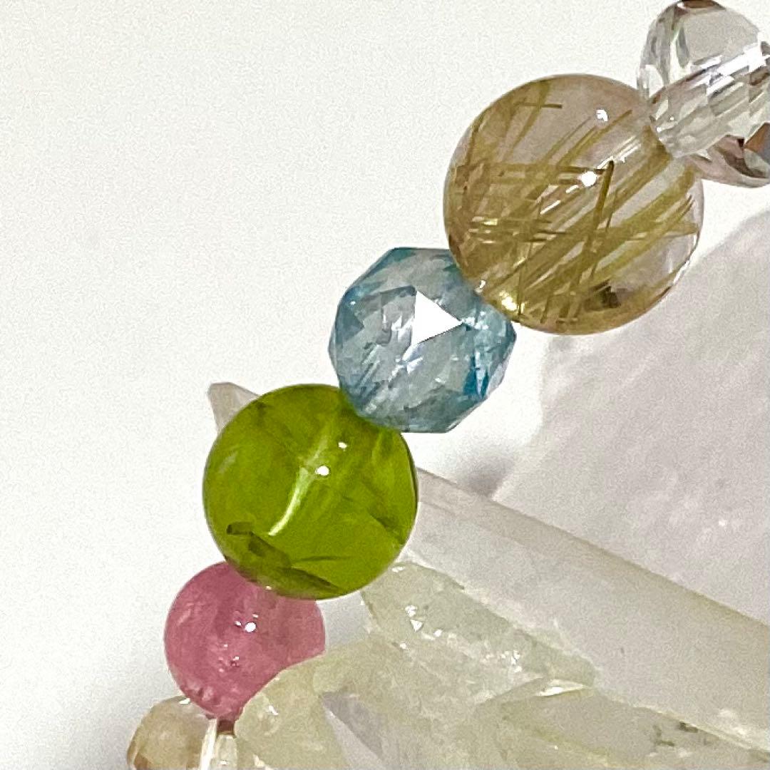 天然石★ブレスレット ストロベリークォーツ ♪ 352