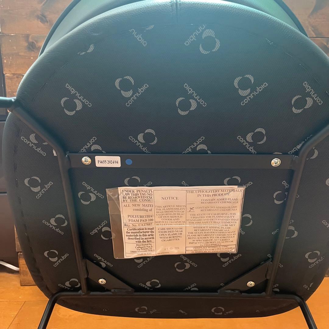 【美品】カリガリス　コヌビア　ニューヨーク　チェア　本革　ブラック　2024年製