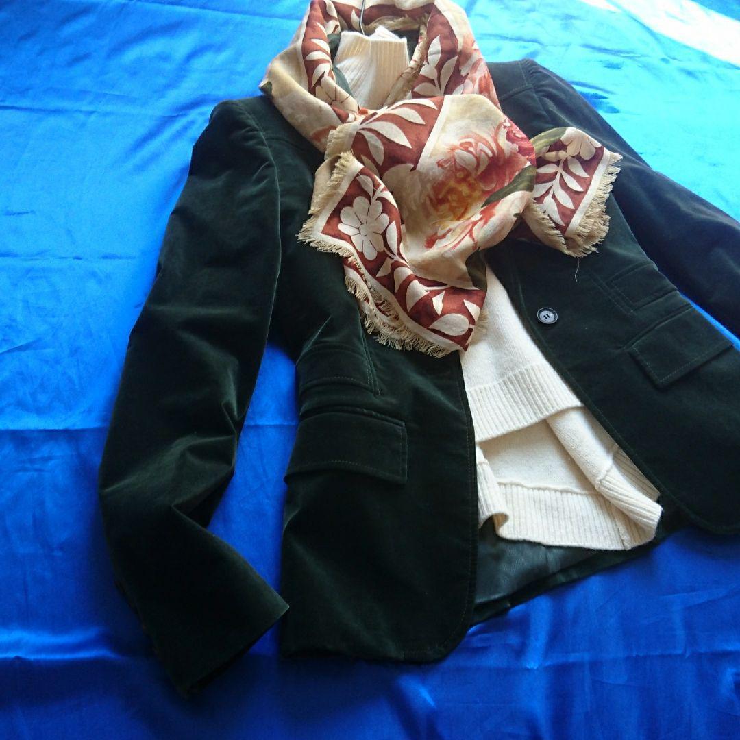 大人クール♪正規品グッチGUCCI　テーラードジャケット　グリーン系　４４サイズ