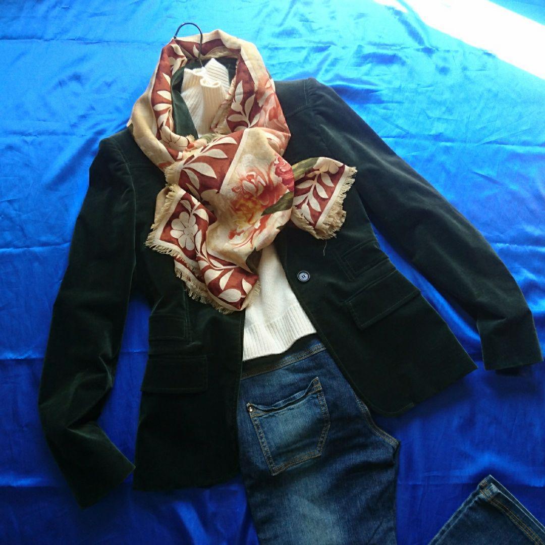 大人クール♪正規品グッチGUCCI　テーラードジャケット　グリーン系　４４サイズ