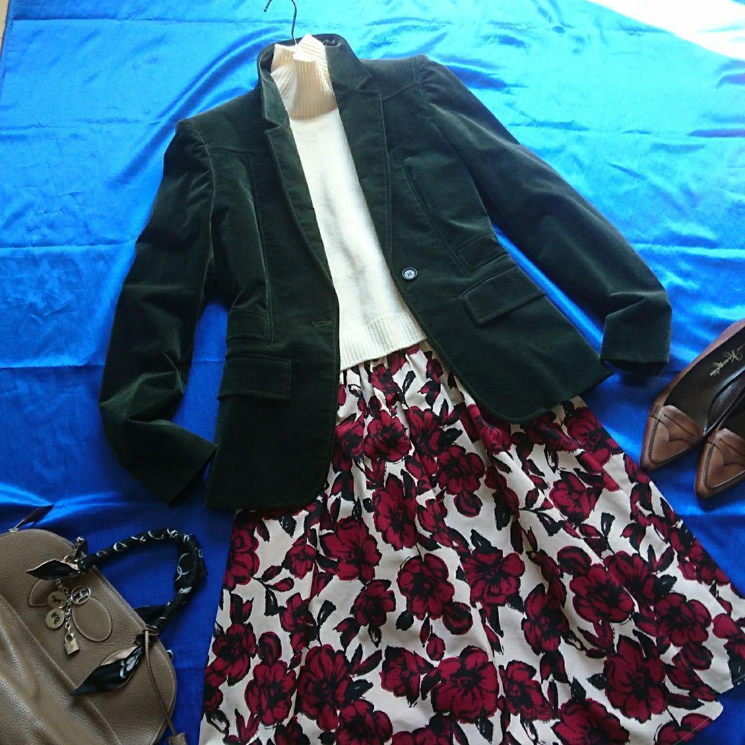 大人クール♪正規品グッチGUCCI　テーラードジャケット　グリーン系　４４サイズ