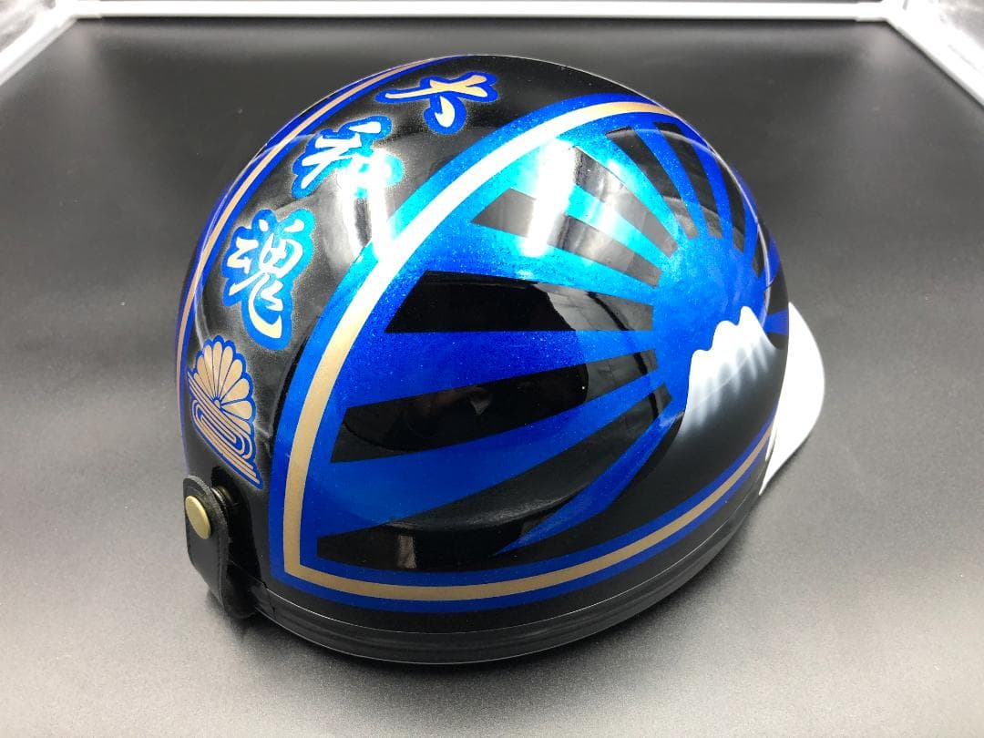 コルク半　カスタム　富士日章　三つボタン　黒青　ラメ　高級クリヤ送料無料