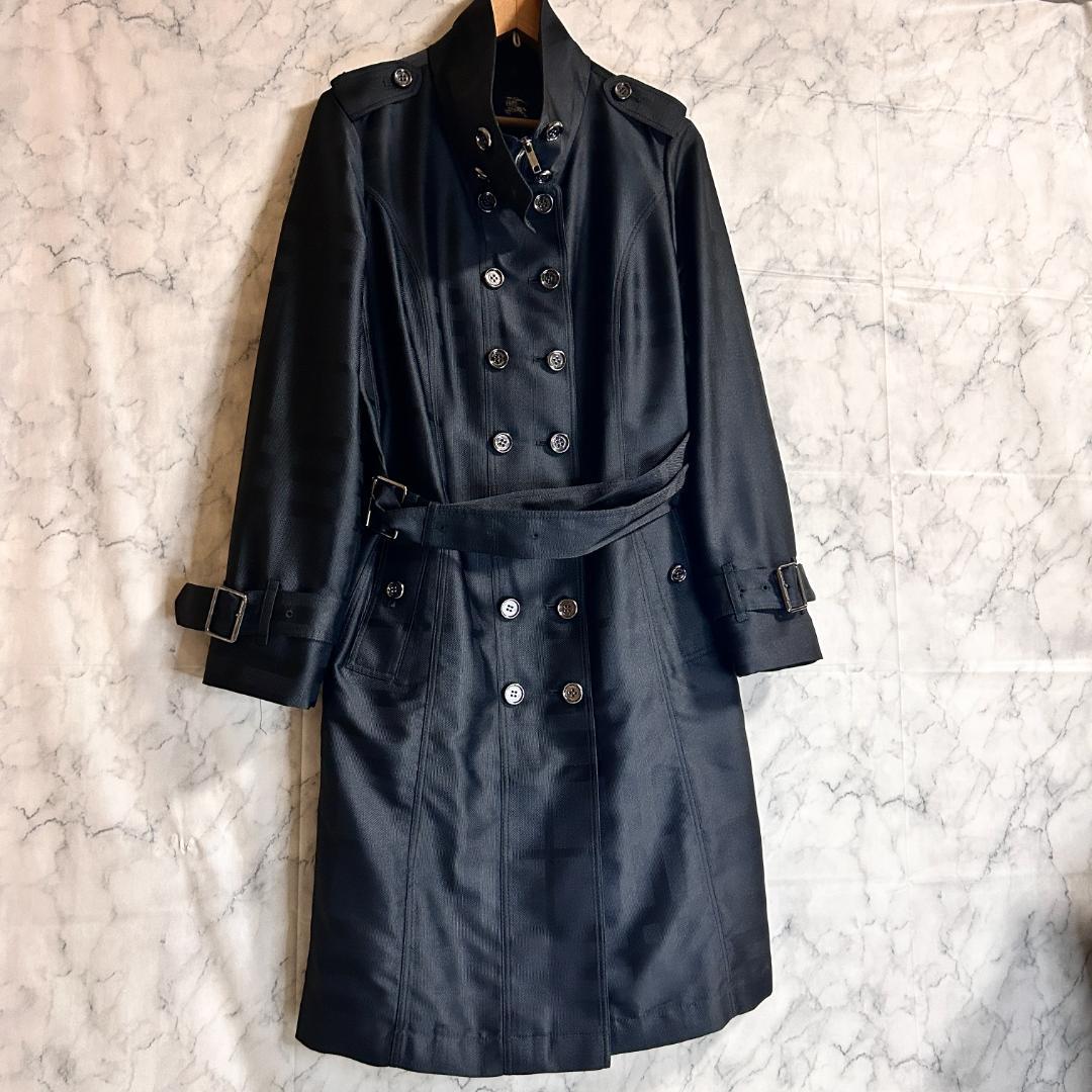 【２XL】 バーバリー ロンドン トレンチコート ダブルボタン シャドーチェック