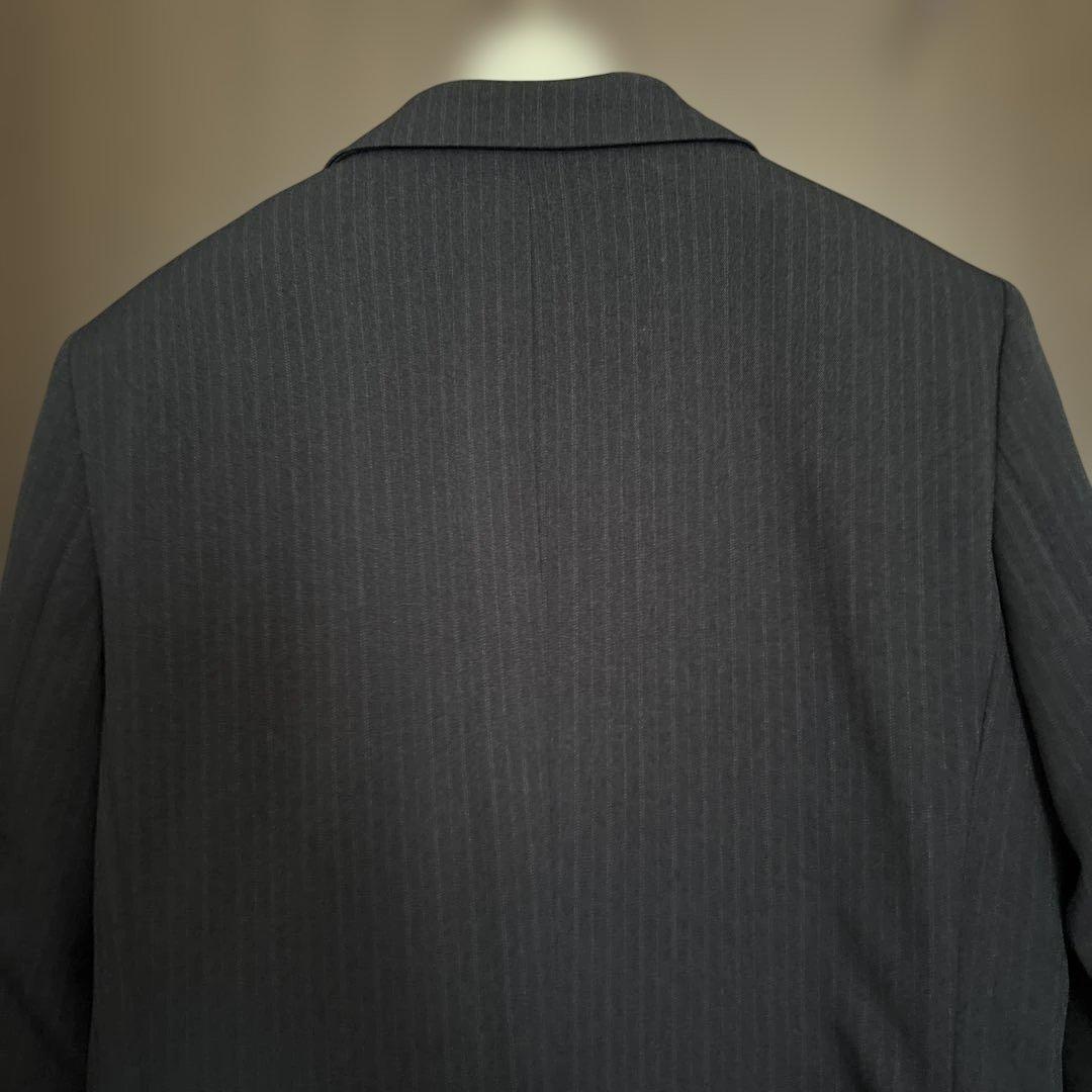 BEAMS EDSIGN紺色ストライプ スーツ(160cm)ワイシャツネクタイ付