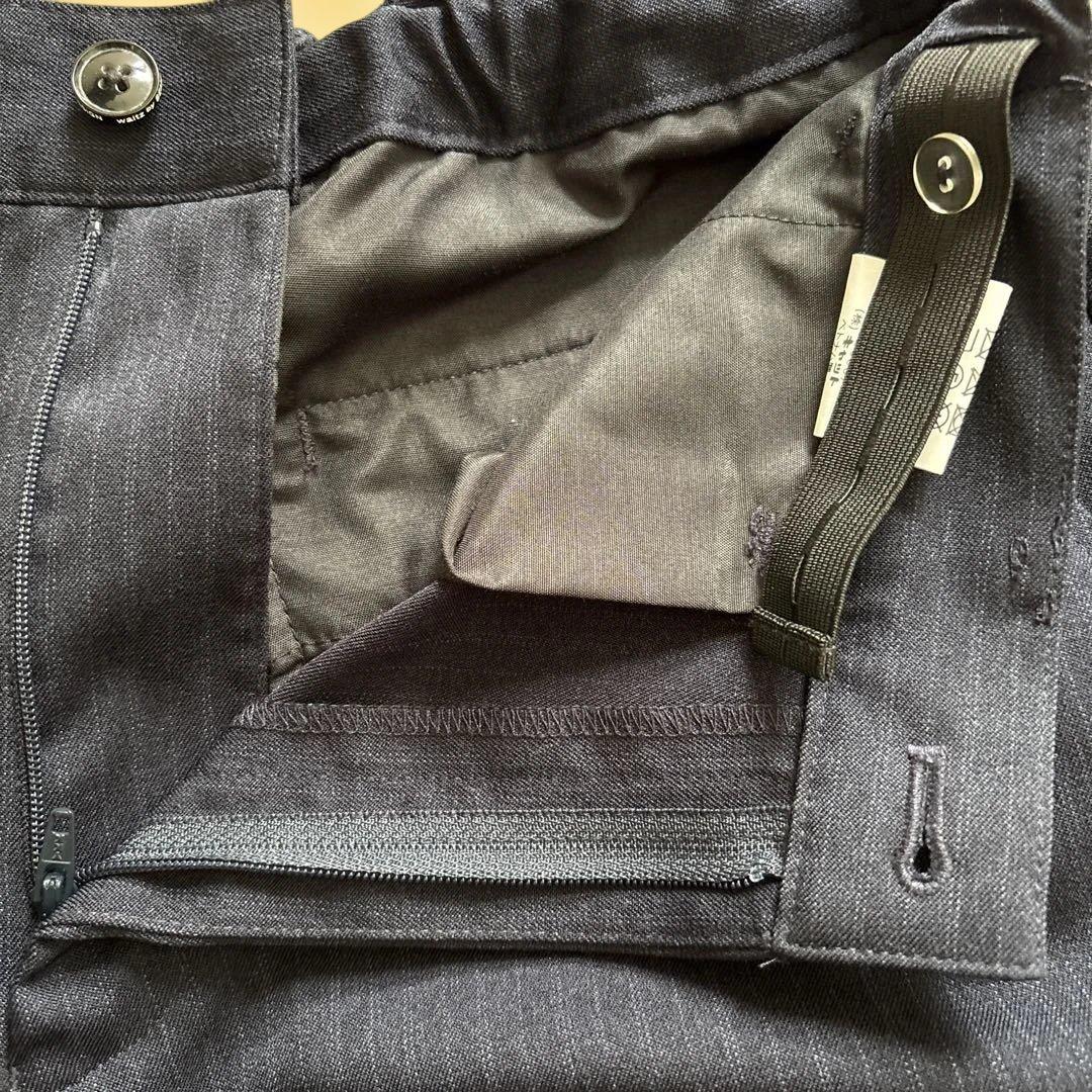 BEAMS EDSIGN紺色ストライプ スーツ(160cm)ワイシャツネクタイ付