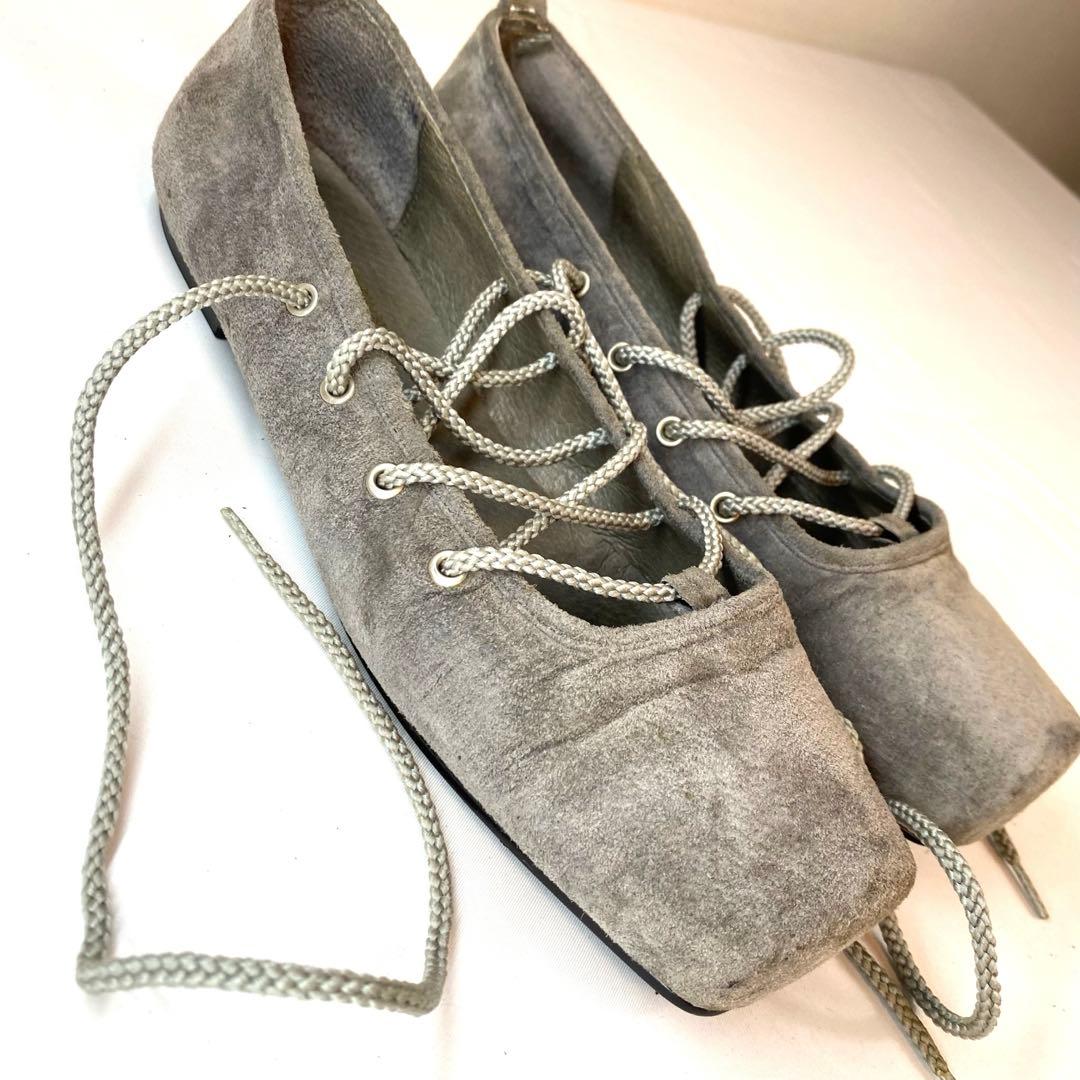 COMME des GARCONS スエードシューズ グレー