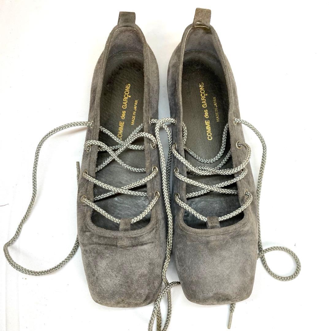 COMME des GARCONS スエードシューズ グレー