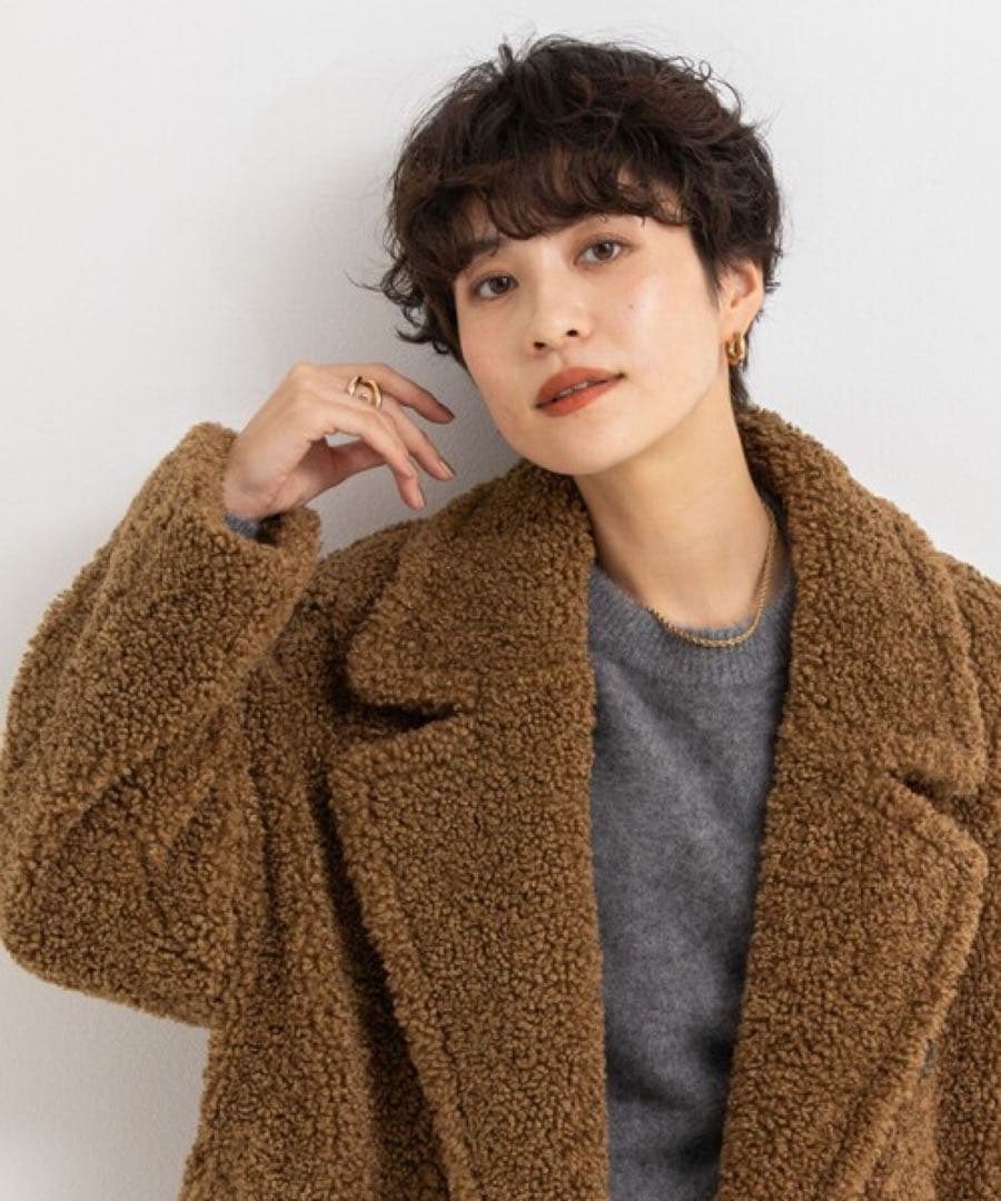 NOLLY'S テディファー ロングコート