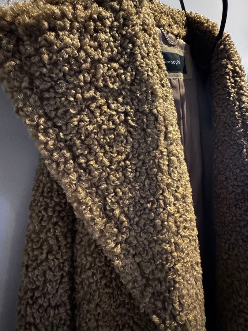 NOLLY'S テディファー ロングコート