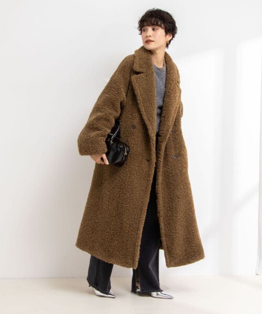 NOLLY'S テディファー ロングコート